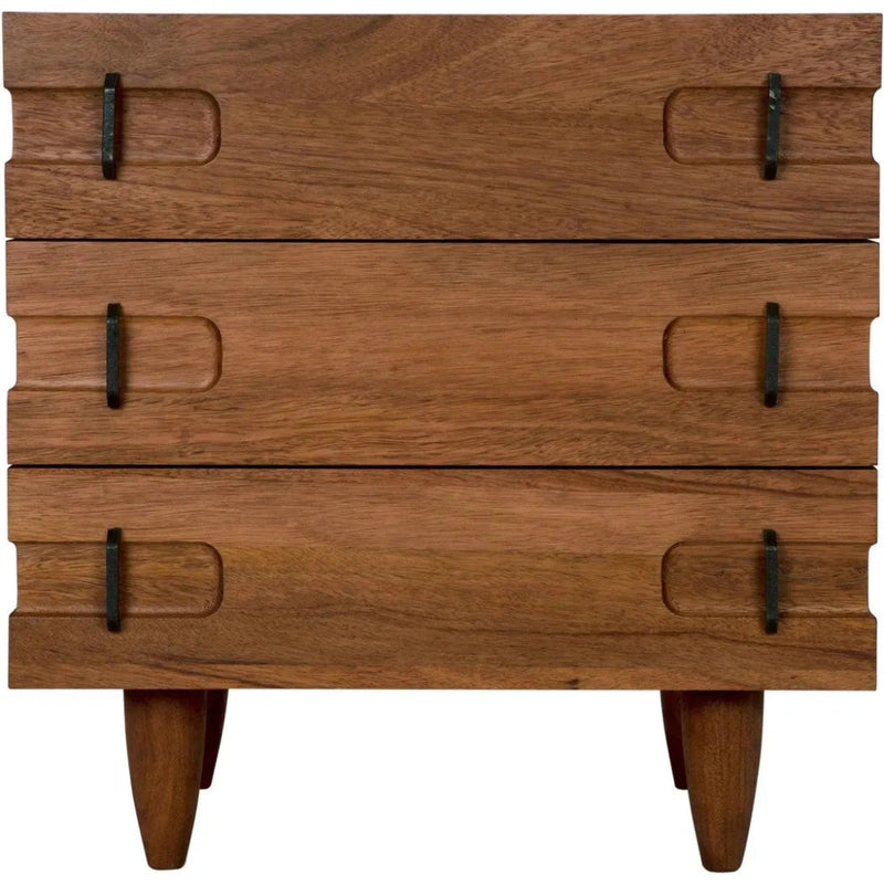 32" David Wood Rectangle Side Table - LOOMLAN - Noir - Side Tables