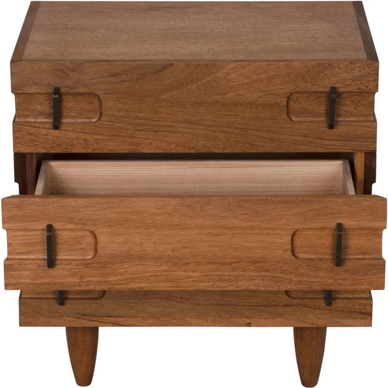 32" David Wood Rectangle Side Table - LOOMLAN - Noir - Side Tables