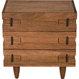 32" David Wood Rectangle Side Table - LOOMLAN - Noir - Side Tables