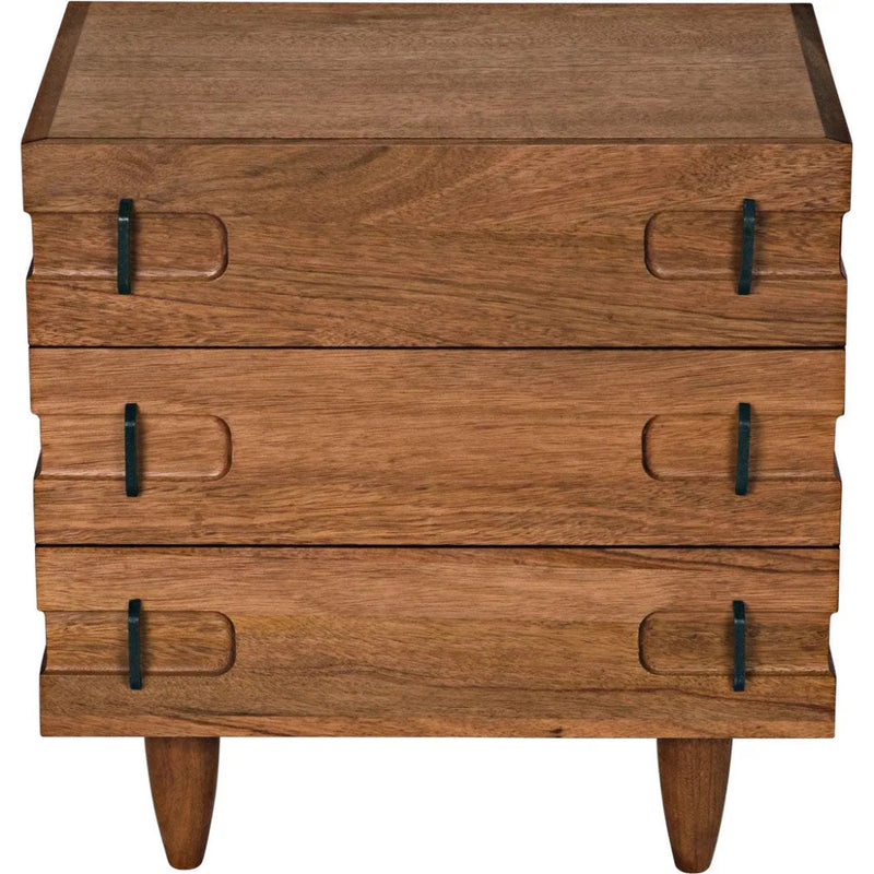 32" David Wood Rectangle Side Table - LOOMLAN - Noir - Side Tables