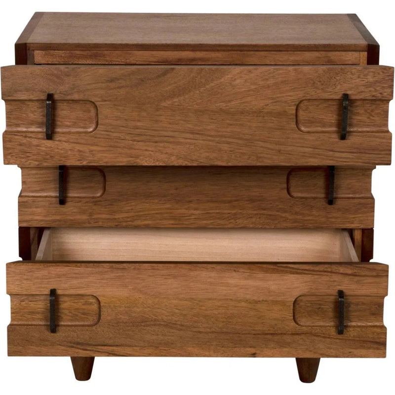 32" David Wood Rectangle Side Table - LOOMLAN - Noir - Side Tables