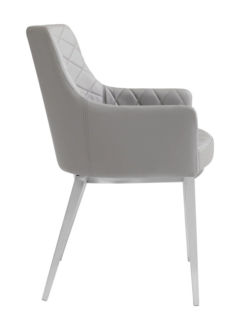 Chase Leather Upholstered Dining Armchair