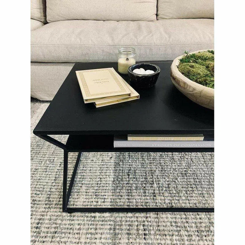 35 Inch Coffee Table Black Contemporary Coffee Tables LOOMLAN By Moe's Home