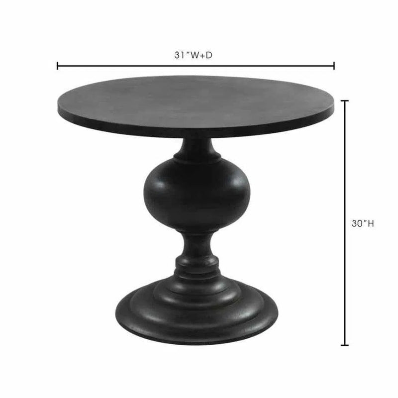 35 Inch Dining Table Black Retro Dining Tables LOOMLAN By Moe's Home