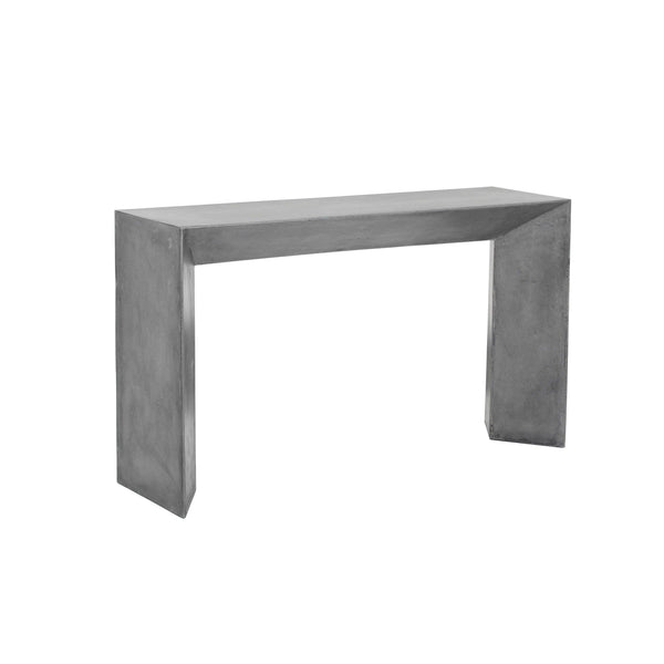 Nomad Console Table Grey Concrete Contemporary Design