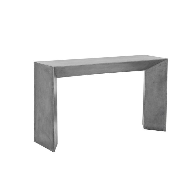 Nomad Console Table Grey Concrete Contemporary Design