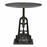 35.5 Inch Adjustable Cafe Table Black Industrial Bar Tables LOOMLAN By Moe's Home