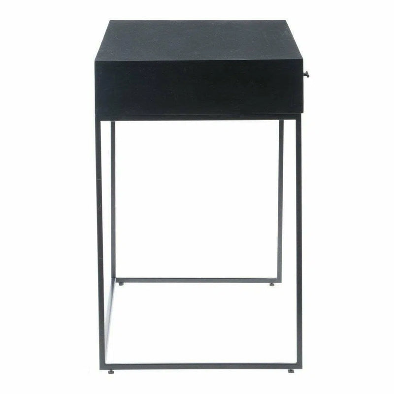 35.5 Inch Desk Black Contemporary Home Office Desks LOOMLAN By Moe's Home