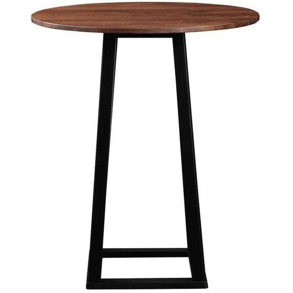 36" Round Solid Wood Bar Height Pub Table