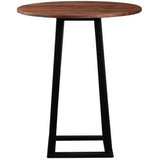 36" Round Solid Wood Bar Height Pub Table in Modern Brown Bar Tables LOOMLAN By Moe's Home