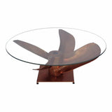 36 Inch Coffee Table Brown Industrial - LOOMLAN - Moe's Home - Coffee Tables