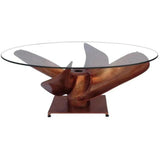 36 Inch Coffee Table Brown Industrial - LOOMLAN - Moe's Home - Coffee Tables