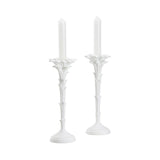 Roche White Handmade Candleholder (Set Of 2)