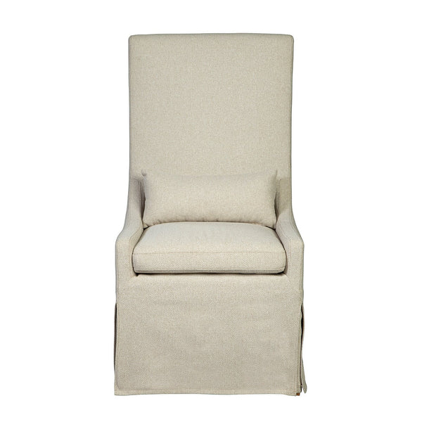 Sinclair Linen Upholstered Armless Side Chair