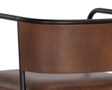 Brenan Leather Upholstered Elegant Counter Stool