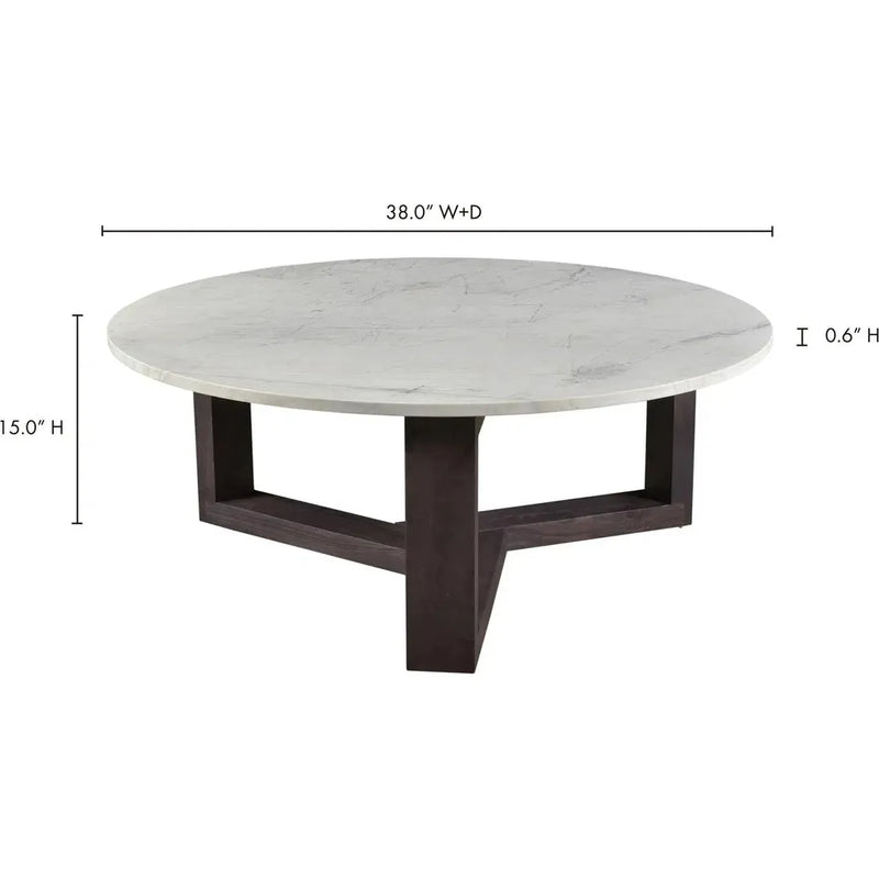 38 Inch Coffee Table Charcoal Grey