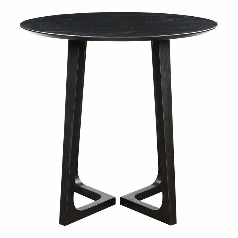 38 Inch Counter Table Black Ash Black Mid-Century Modern Counter Tables LOOMLAN By Moe's Home