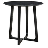 38 in Counter Table Black Black Mid-Century