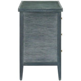 38 in. Santos Wood & Glass Blue Chest-Chests-Currey & Co-LOOMLAN