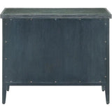 38 in. Santos Wood & Glass Blue Chest-Chests-Currey & Co-LOOMLAN