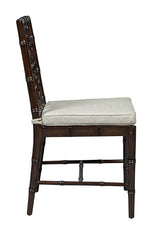 Hugo Linen Upholstered Armless Side Chair