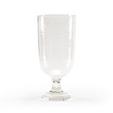 Athena Hurricane Crystal Greek Key Design Candleholder