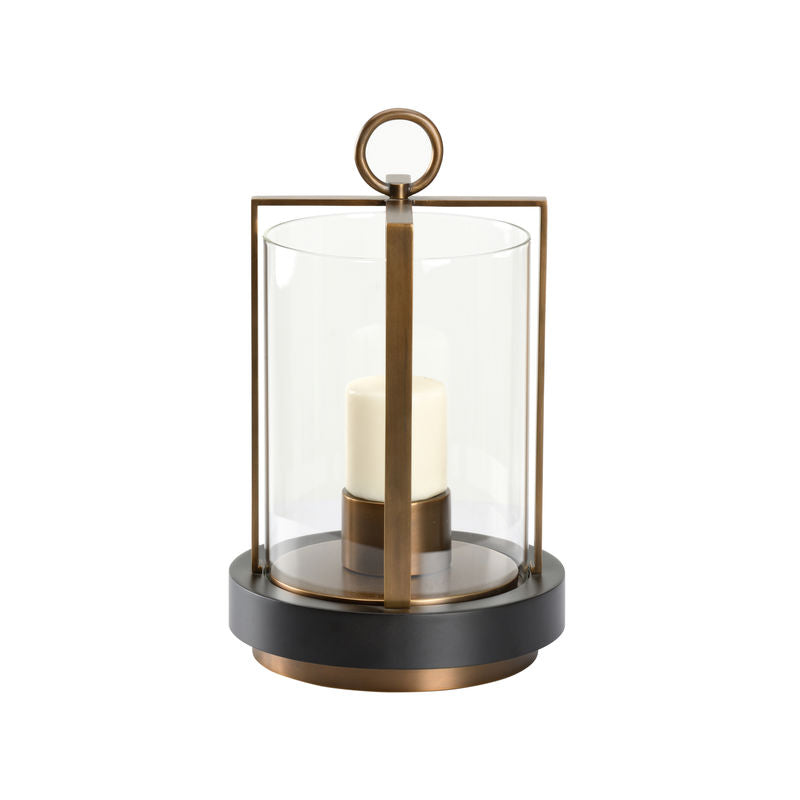 Revere Brass Circle Design Candleholder