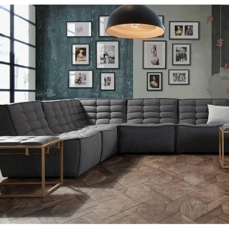 3PC Corner Modular Sectional In Grey