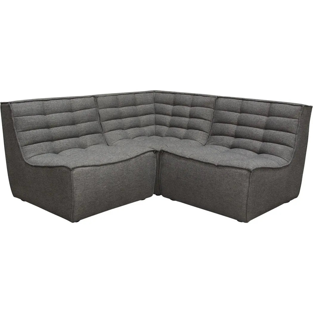 3PC Corner Modular Sectional In Grey