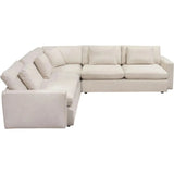 3PC Corner Sectional in Cream Fabric