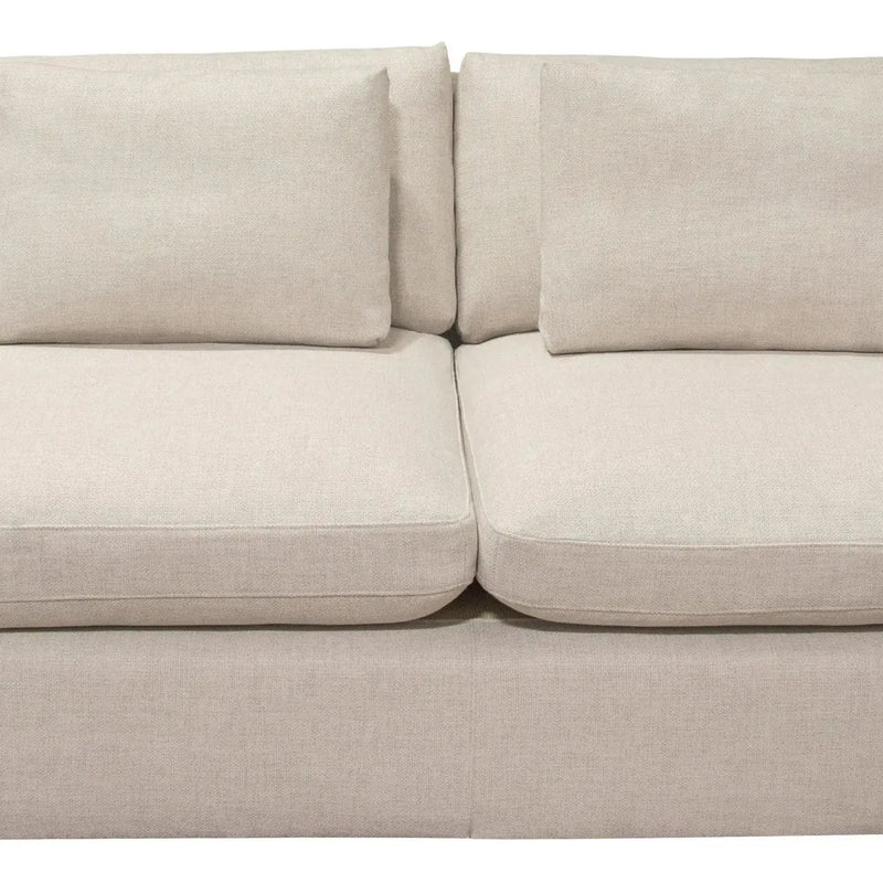 3PC Corner Sectional in Cream Fabric