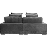 3PC Grey Reversible Modular Sofa