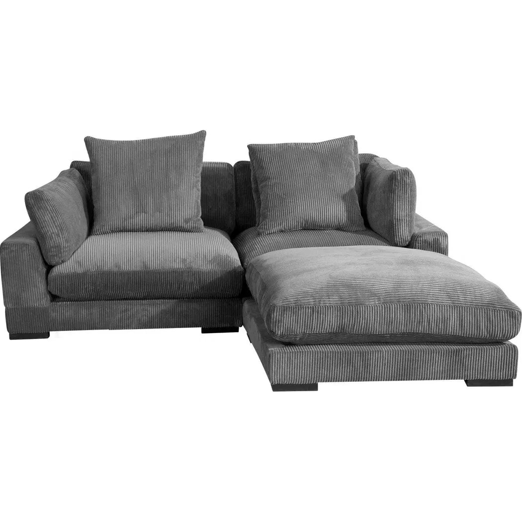 3PC Grey Reversible Modular Sofa