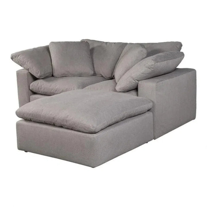 3PC Stain Resistant Grey Nook Modular-Modular Sofas-Moe's Home-LOOMLAN