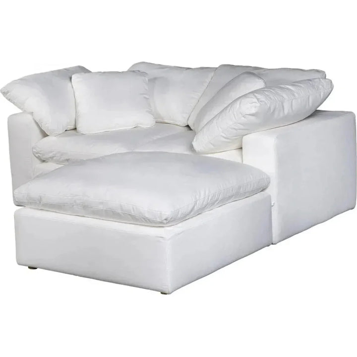 3PC Stain Resistant White Nook Modular-Modular Sofas-Moe's Home-LOOMLAN