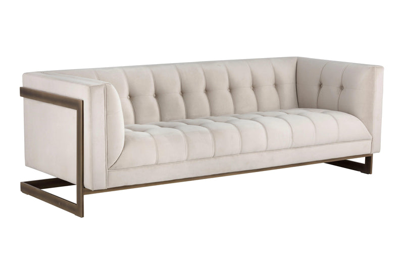 Ekon Fabric Upholstered Streamlined Sofa