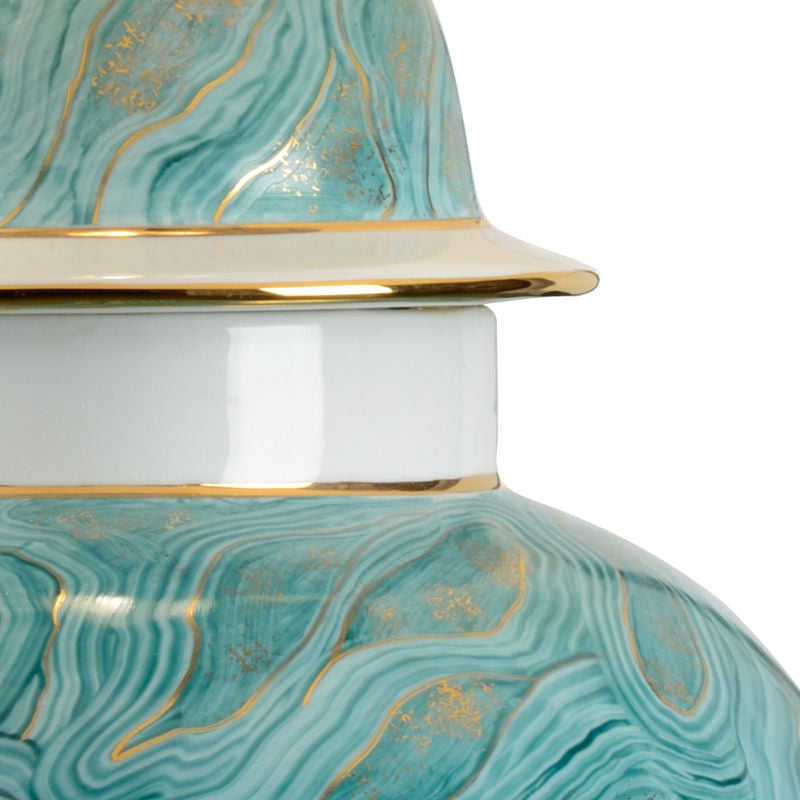 Marbleized Porcelain Table Lamp