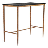 Nida Black and Bronze Rectangular Bar Table