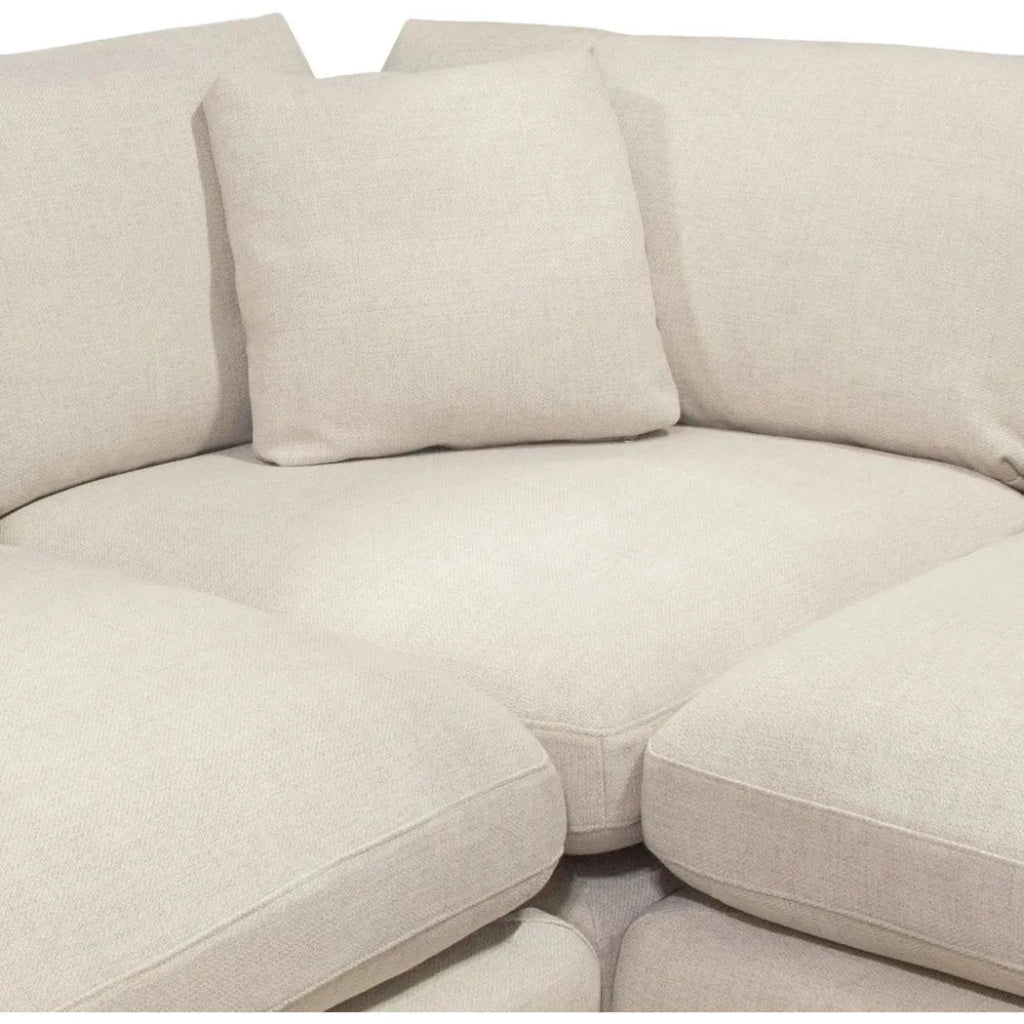 3PC Corner Sectional in Cream Fabric - LOOMLAN - Diamond Sofa - Sectionals