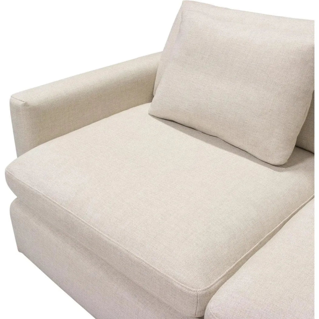 3PC Corner Sectional in Cream Fabric - LOOMLAN - Diamond Sofa - Sectionals