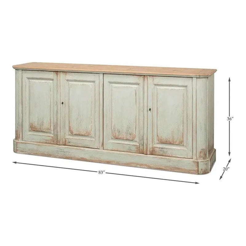 4 Door Sideboard Sage Buffet for Dining Room