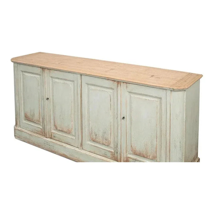 4 Door Sideboard Sage Buffet for Dining Room - LOOMLAN - Sarreid - Sideboards