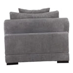 4 PC Grey Corduroy Reversible Modular Sofa