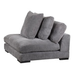 4 PC Grey Corduroy Reversible Modular Sofa