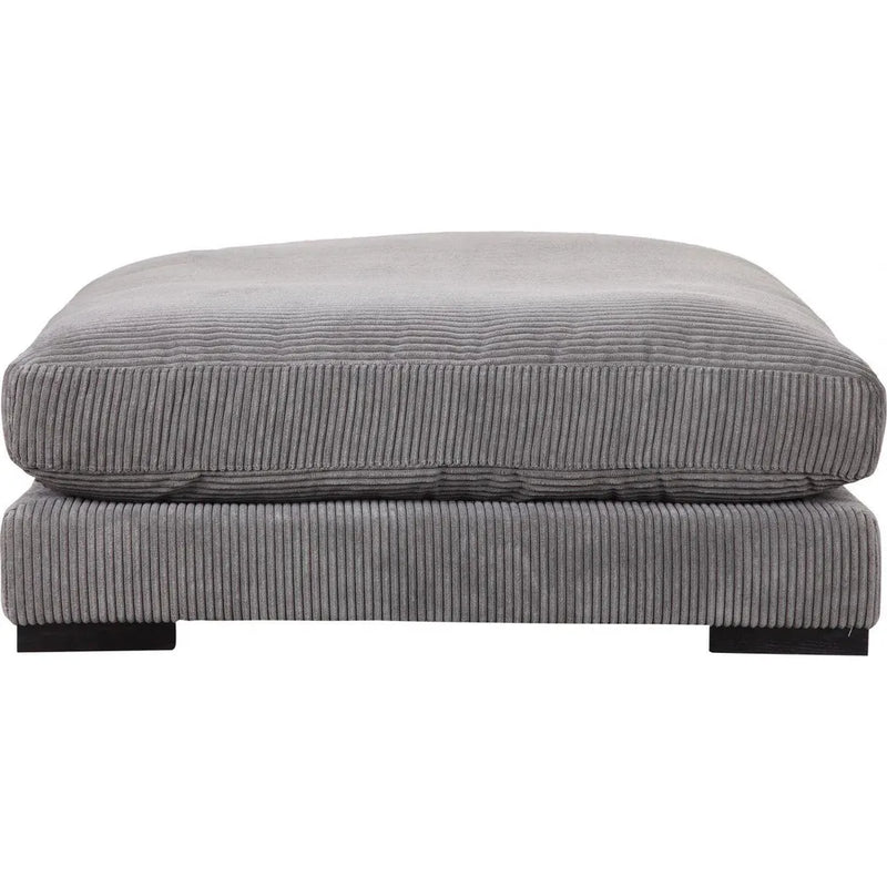 4 PC Grey Corduroy Reversible Modular Sofa