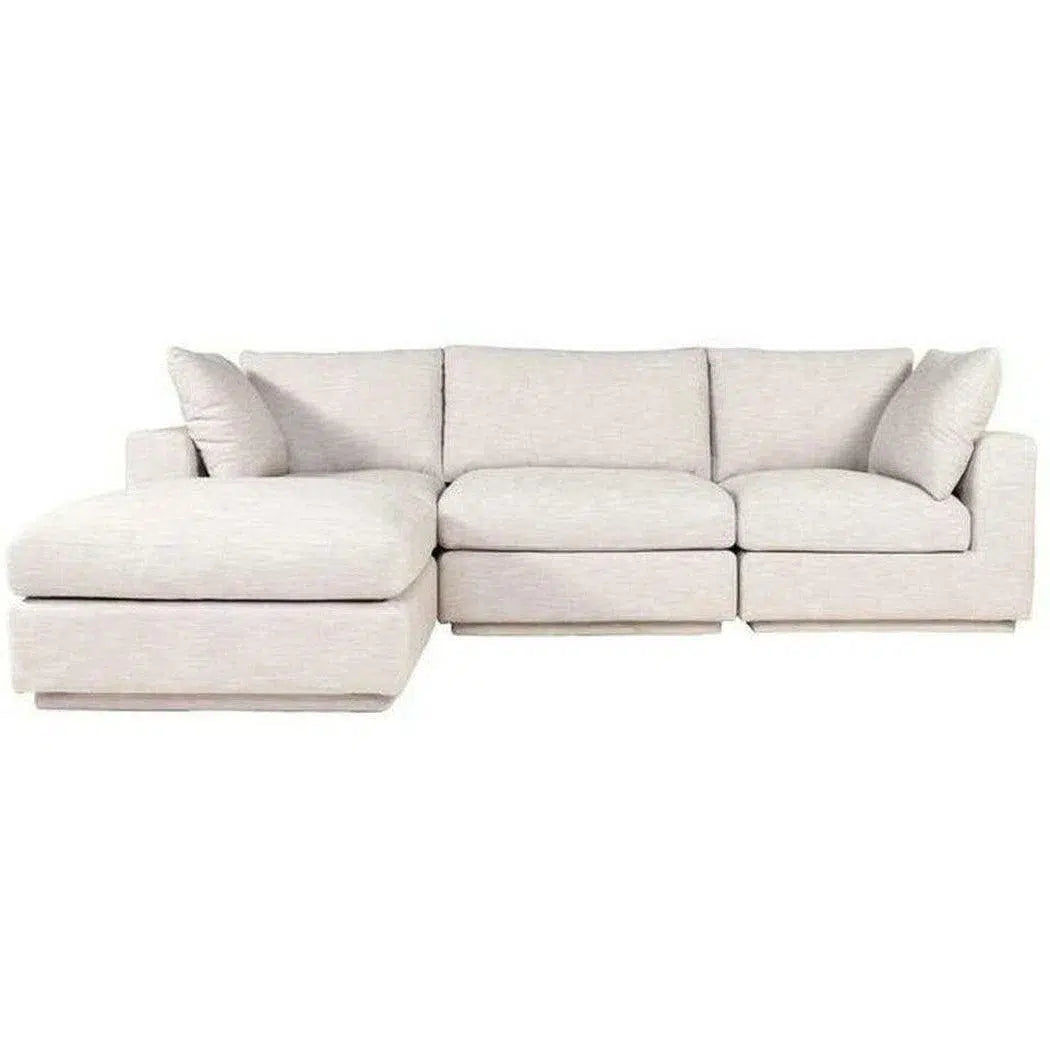 4 PC Set Grey Modular Scandinavian Sofa