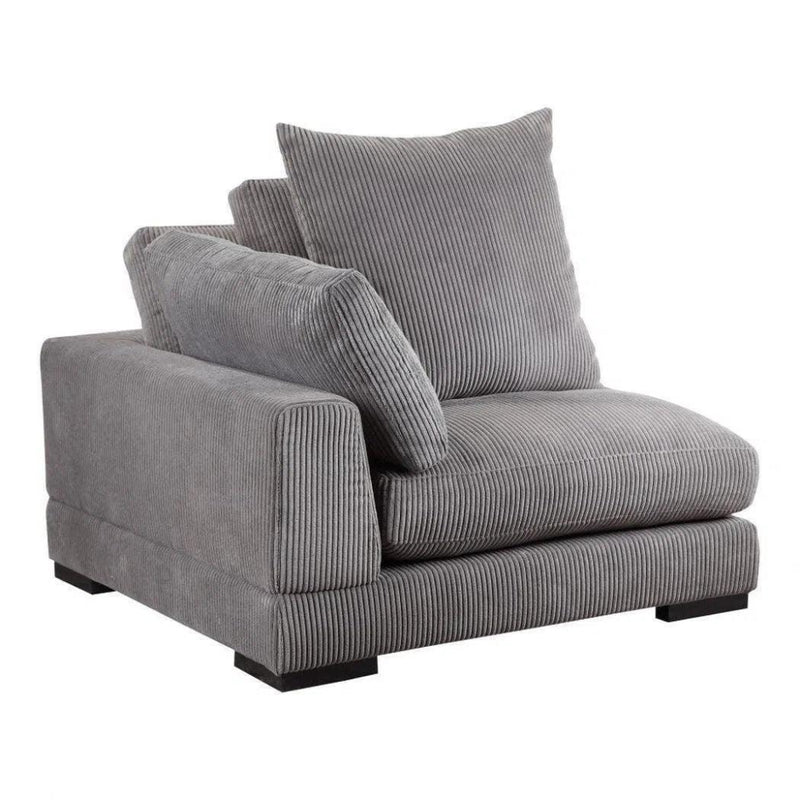 4 PC Grey Corduroy Reversible Modular Sofa - LOOMLAN - Moe's Home - Modular Sofas