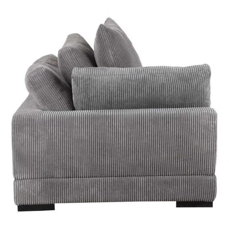 4 PC Grey Corduroy Reversible Modular Sofa - LOOMLAN - Moe's Home - Modular Sofas