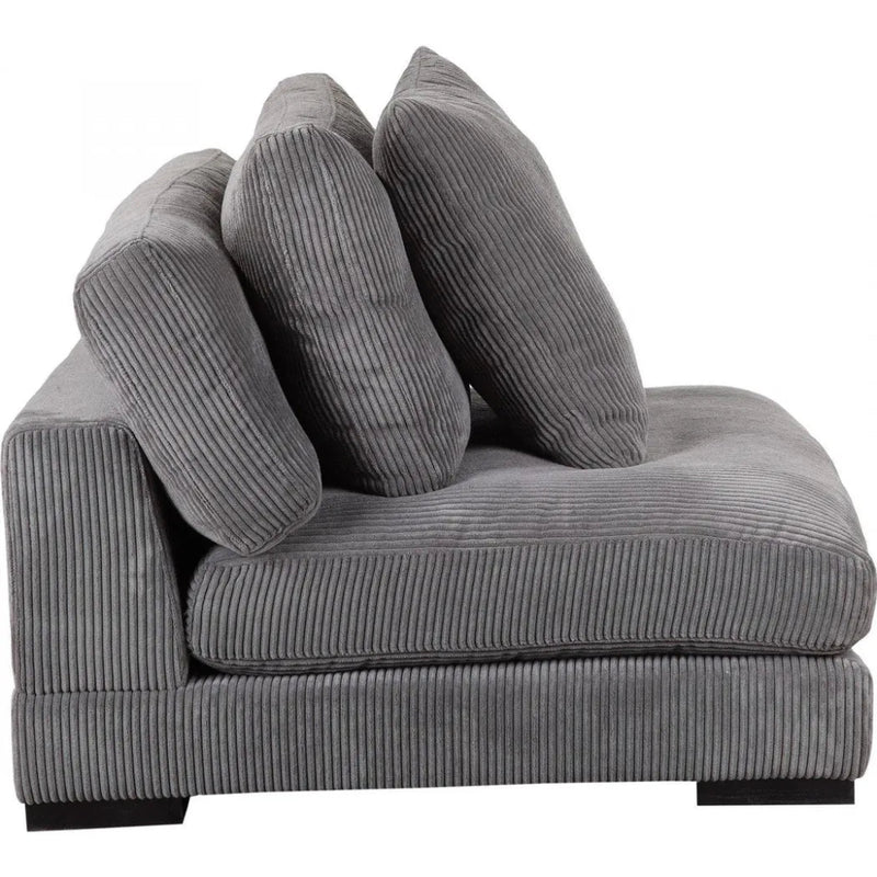 4 PC Grey Corduroy Reversible Modular Sofa - LOOMLAN - Moe's Home - Modular Sofas