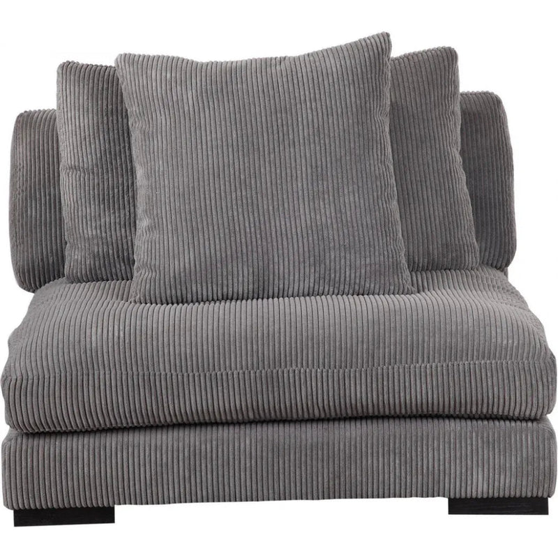 4 PC Grey Corduroy Reversible Modular Sofa - LOOMLAN - Moe's Home - Modular Sofas